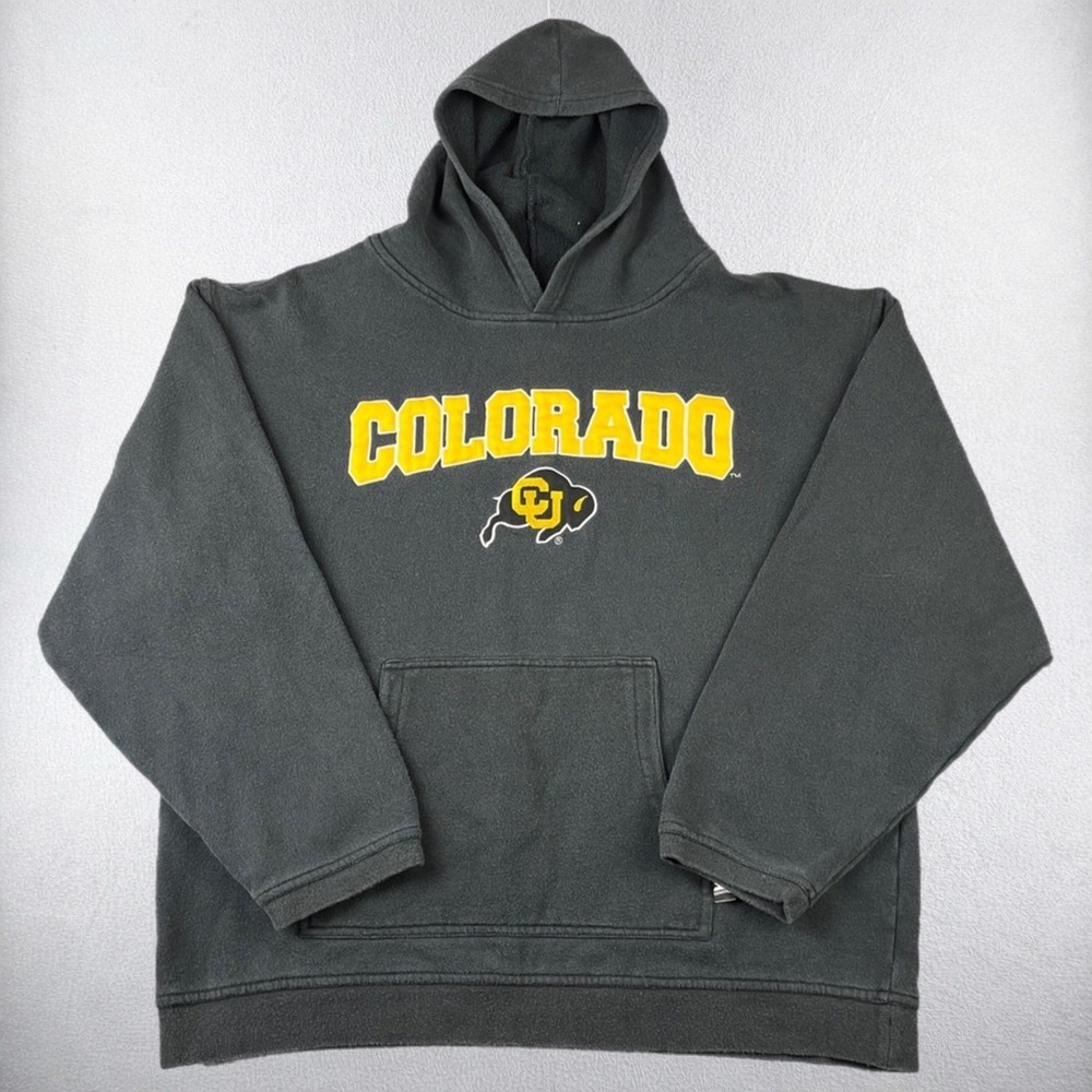 Vintage Starter Colorado Buffaloes Hoodie Mens Large Black CU NCAA Pullover